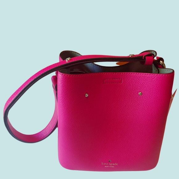 NWT Kate Spade Marti Small Bucket Bag (Bright Magenta) - Picture 8 of 10